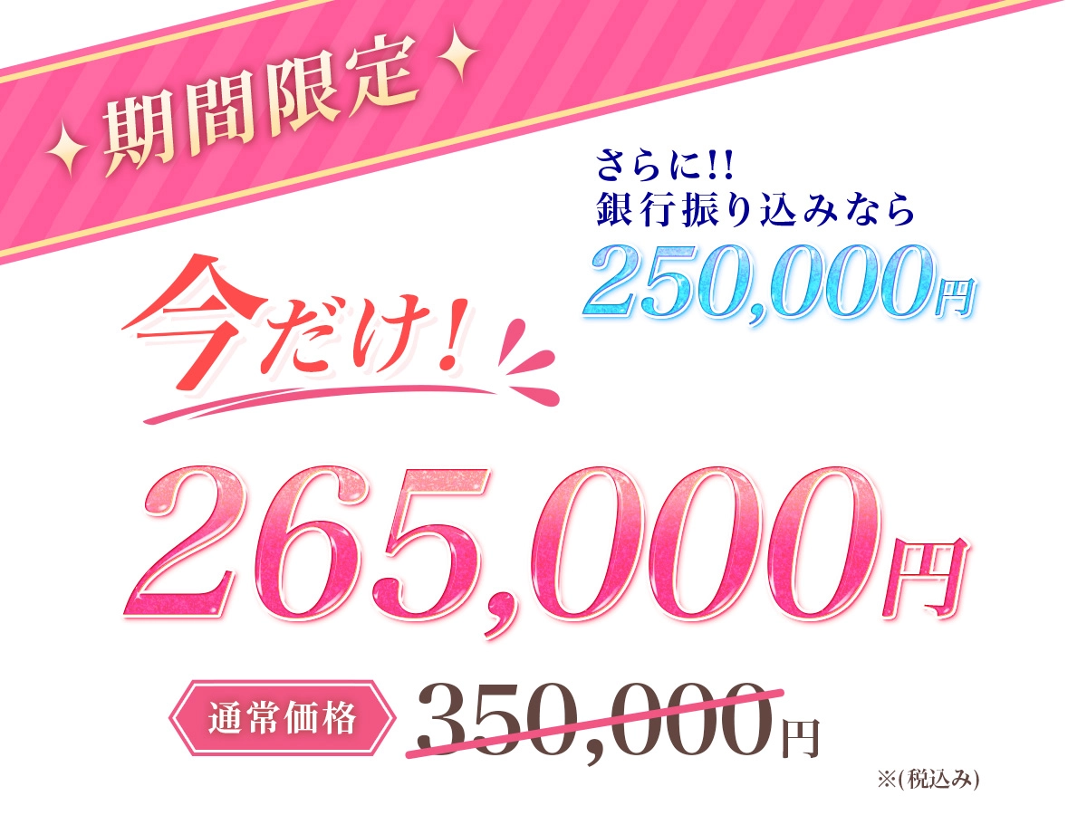 先行販売価格の案内画像